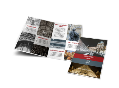 European Art Museum Bi-Fold Brochure Template preview