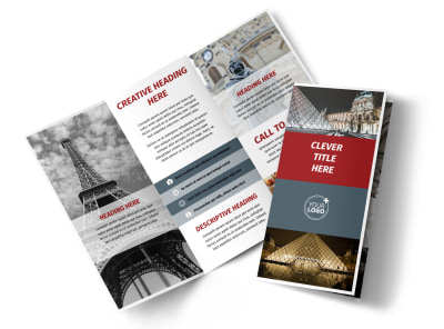 European Art Museum Tri-Fold Brochure Template preview