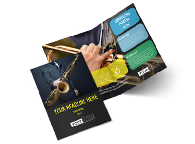 Jazz Music Event Bi-Fold Brochure Template 2 preview