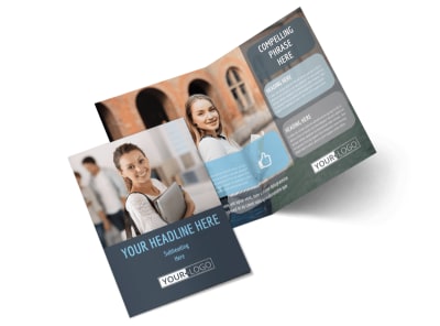 Tech University Bi-Fold Brochure Template 2 preview