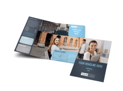 Tech University Bi-Fold Brochure Template preview
