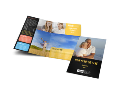 Mental Health Counseling Bi-Fold Brochure Template preview