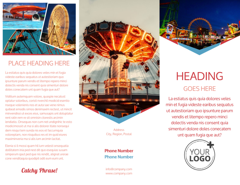 Printable Leaflets For Theme Parks Leafandtrees