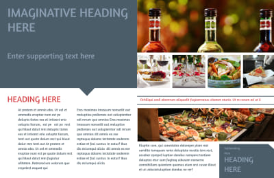 Fine Dining Restaurant Brochure Template Preview 2