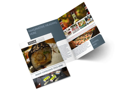 Fine Dining Restaurant Bi-Fold Brochure Template 2 preview