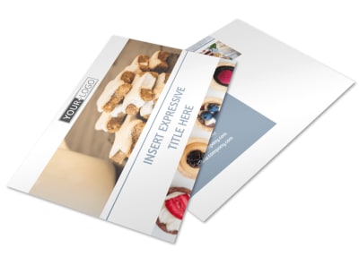 Fine Pastry Shop Postcard Template 2 preview