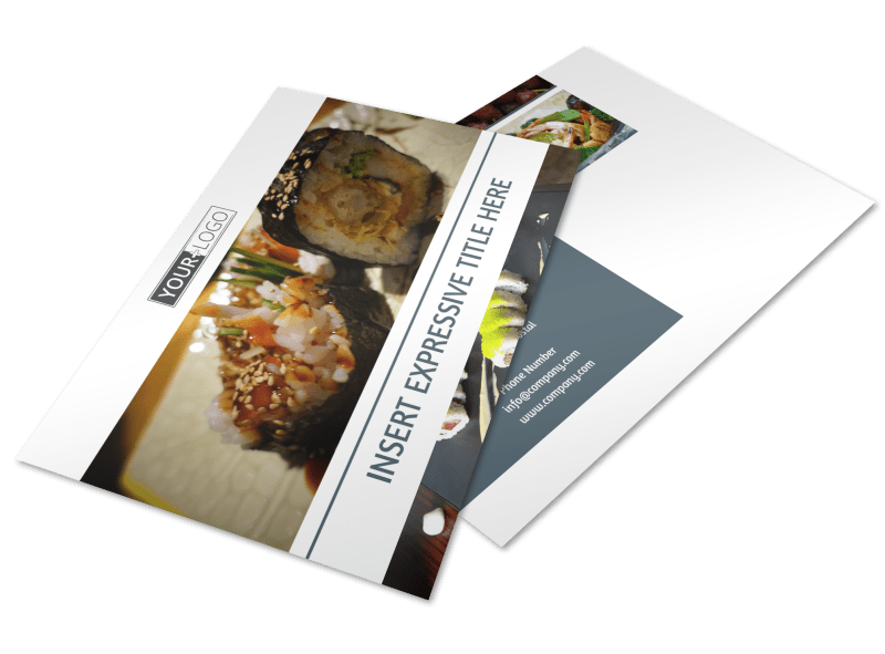 Fine Dining Restaurant Postcard Template