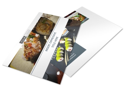 Fine Dining Restaurant Postcard Template preview