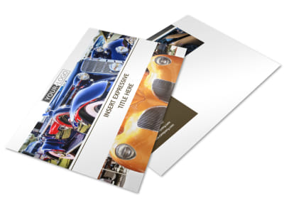 Elegant Car Show Postcard Template preview