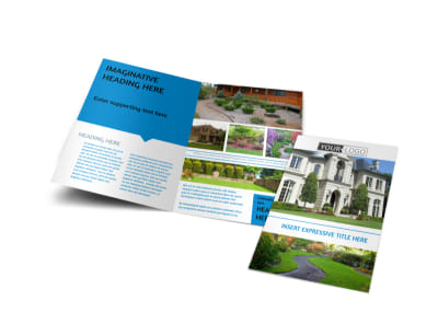 Beautiful Landscape Bi-Fold Brochure Template preview