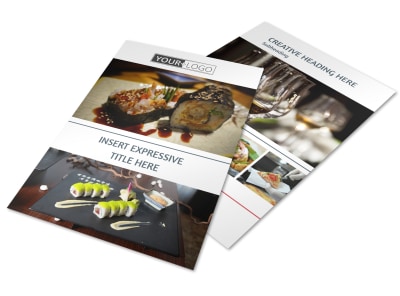 Fine Dining Restaurant Flyer Template preview