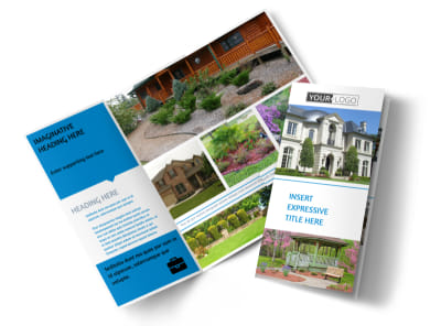 Beautiful Landscape Tri-Fold Brochure Template preview
