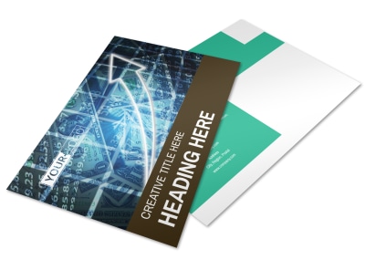 Financial Advisor Postcard Template preview