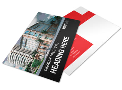 Improved Property Management Postcard Template preview