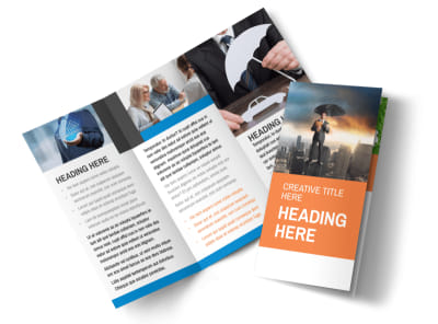 Family Insurance Agency Tri-Fold Brochure Template preview