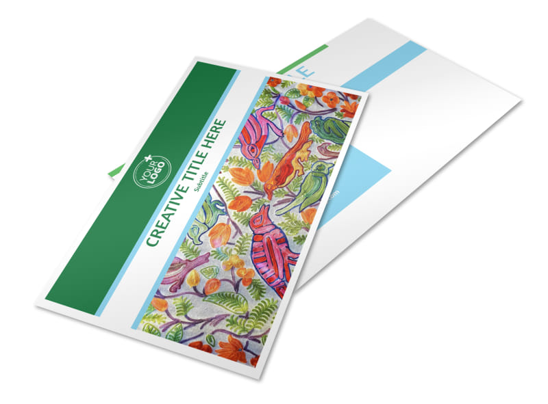 Art Exhibition Postcard Template