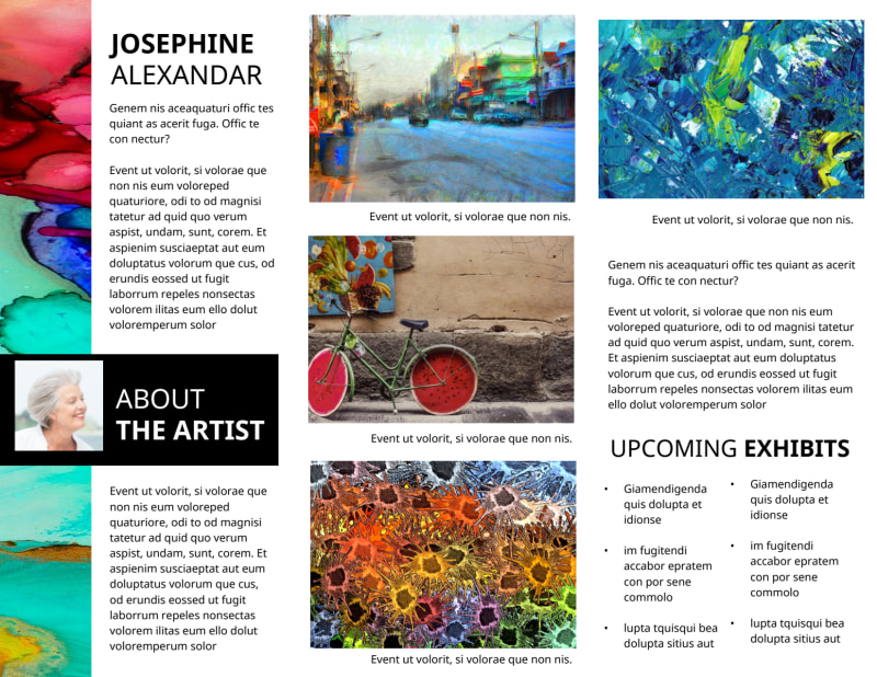 Art Exhibition Brochure Template