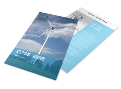 Wind Farm Flyer Template 3 preview