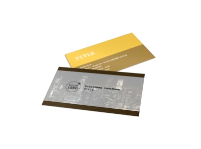 Urban Photography Business Card Template preview