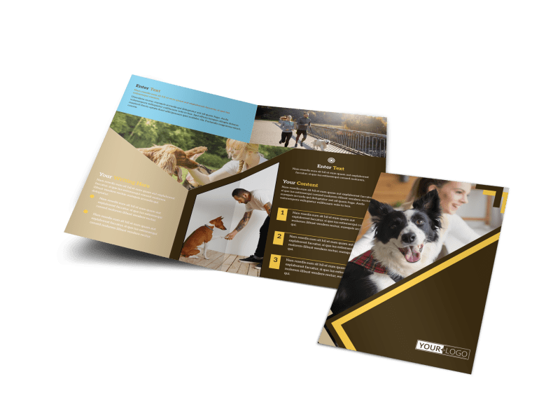 Dog Training Brochure Template Preview 1