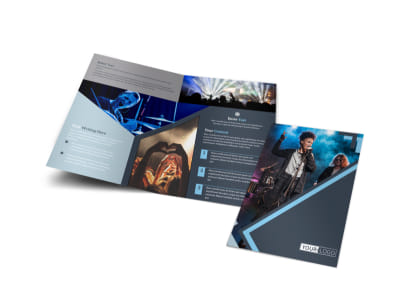 Pop Music Concert Bi-Fold Brochure Template preview