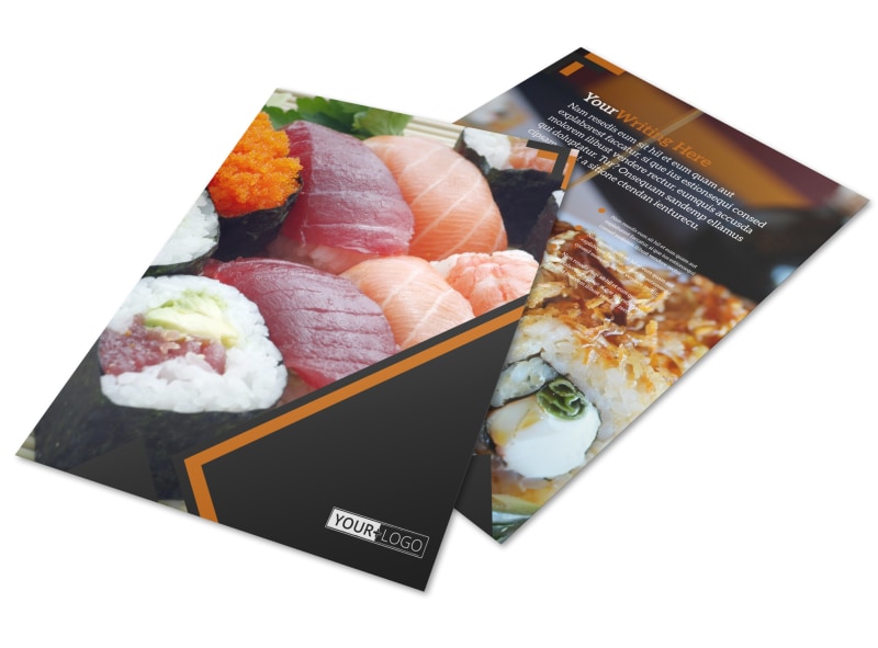 restaurant brochure template