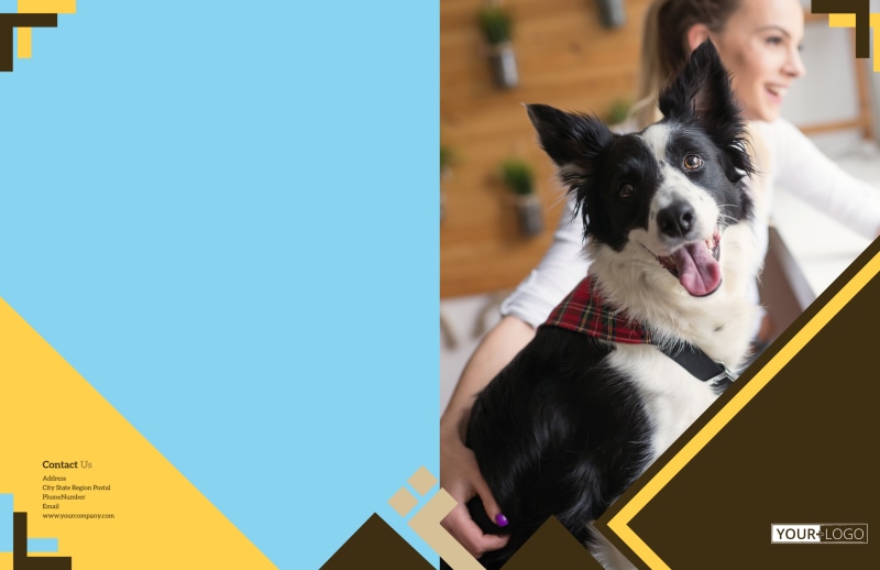 Dog Training Bi-Fold Brochure Template 2