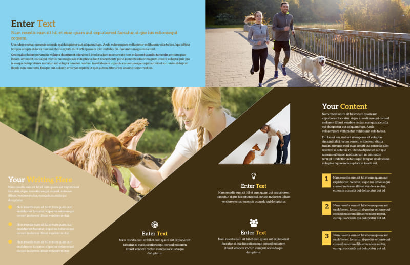 Dog Training Bi-Fold Brochure Template 2