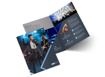 Pop Music Concert Bi-Fold Brochure Template 2 preview