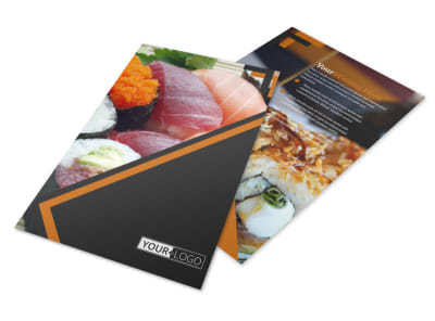 Outstanding Sushi Restaurant Flyer Template 3 preview