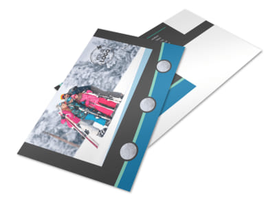 Ski Resort Postcard Template 2 preview