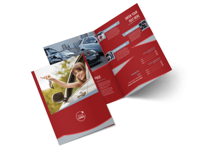 Used Car Dealer Bi-Fold Brochure Template 2