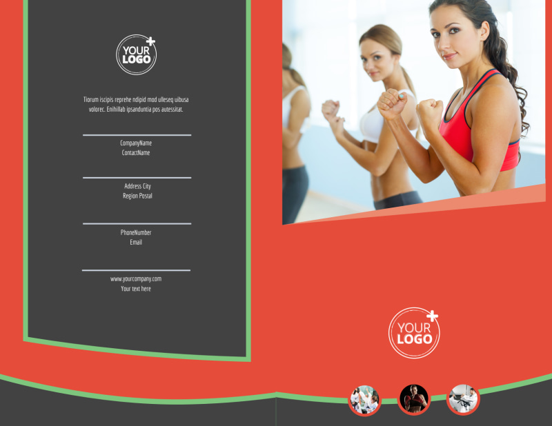 Self Defense Class Bi-Fold Brochure Template