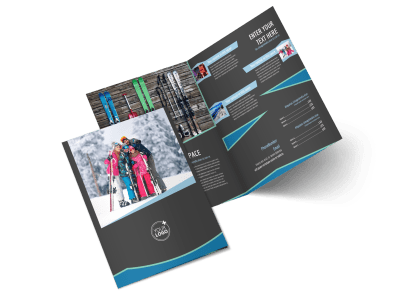Ski Resort Bi-Fold Brochure Template 2