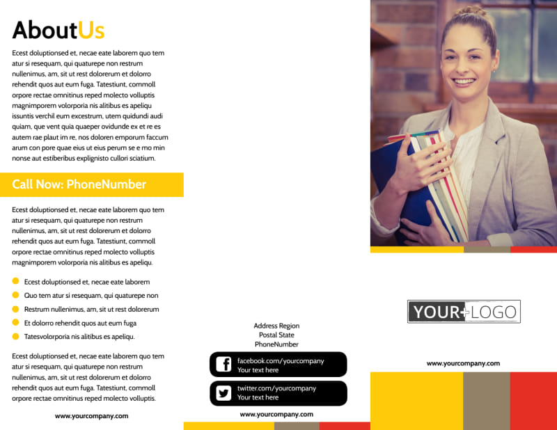 Adult Education Tri Fold Brochure Template