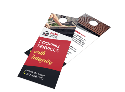 Roofing Door Hanger Templates | MyCreativeShop