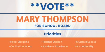 School Board Campaign y4iq4zzlad
