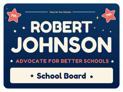 School Board Campaign t60yg3z1hu