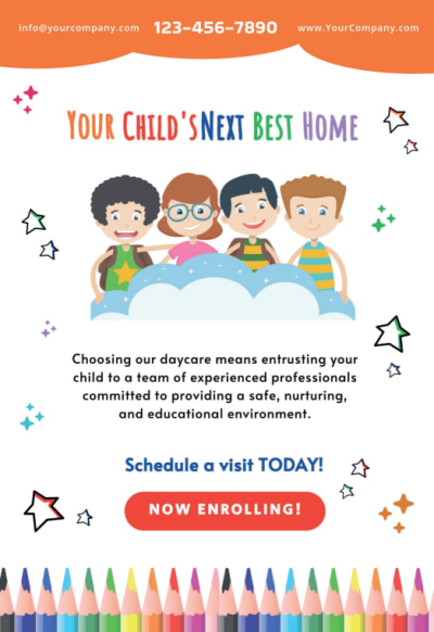 Now Enrolling Daycare jh3eltety8