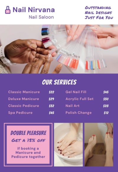 Price List Nail Salon bgbqbe3xyi