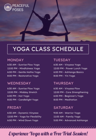 Schedule Yoga e306j6weh1