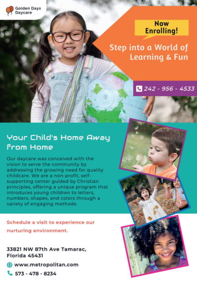 Now Enrolling Daycare 7ao2r6bgz2
