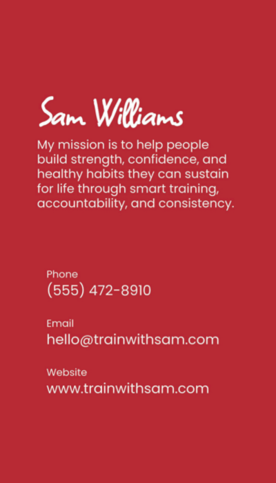 Personal Trainer QR Code  4frzxtmntx  Side 2 Image