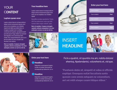 Pediatric Care Brochure Template Preview 2