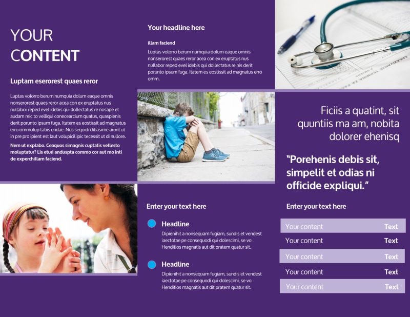 Pediatrician & Child Care Brochure Template