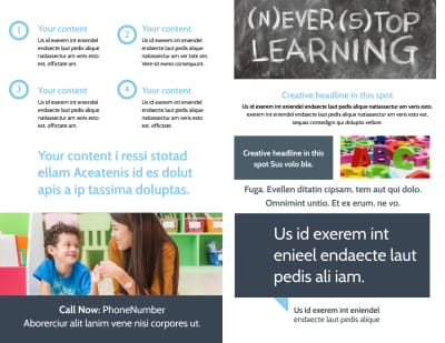 Disabled Children Services Bi-Fold Brochure Template