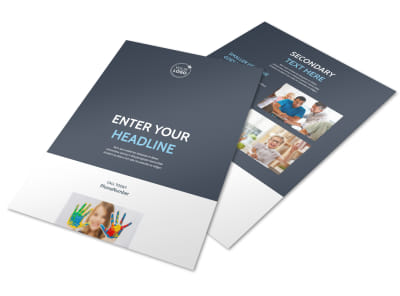 Disabled Children Services Flyer Template preview