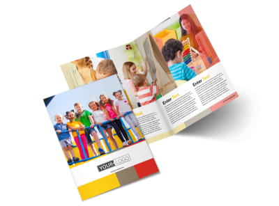 Preschool & Day Care Services Bi-Fold Brochure Template 2 preview