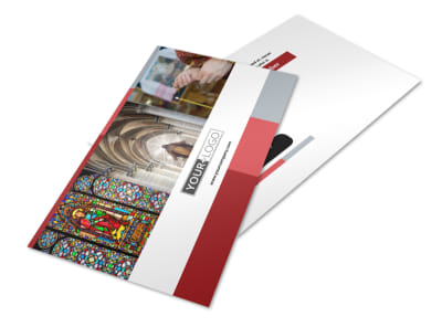 Catholic Church Postcard Template 2 preview