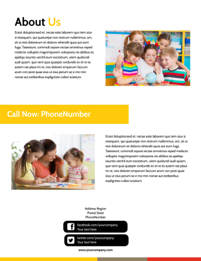 Preschool & Day Care Services   Side 2 Image